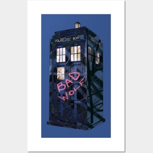 Doctor Who Bad Wolf Tardis Posters and Art